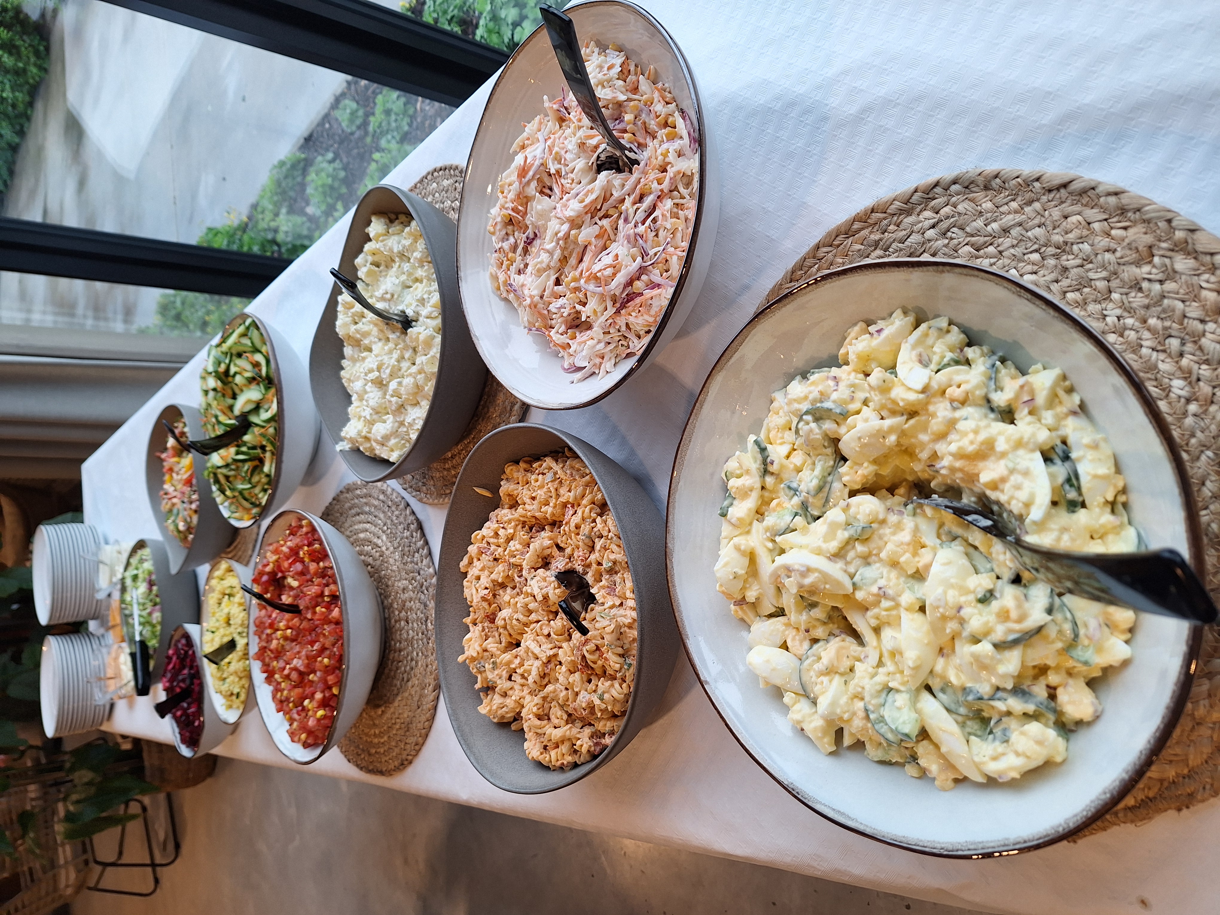 Buffet in de hoevezaal
