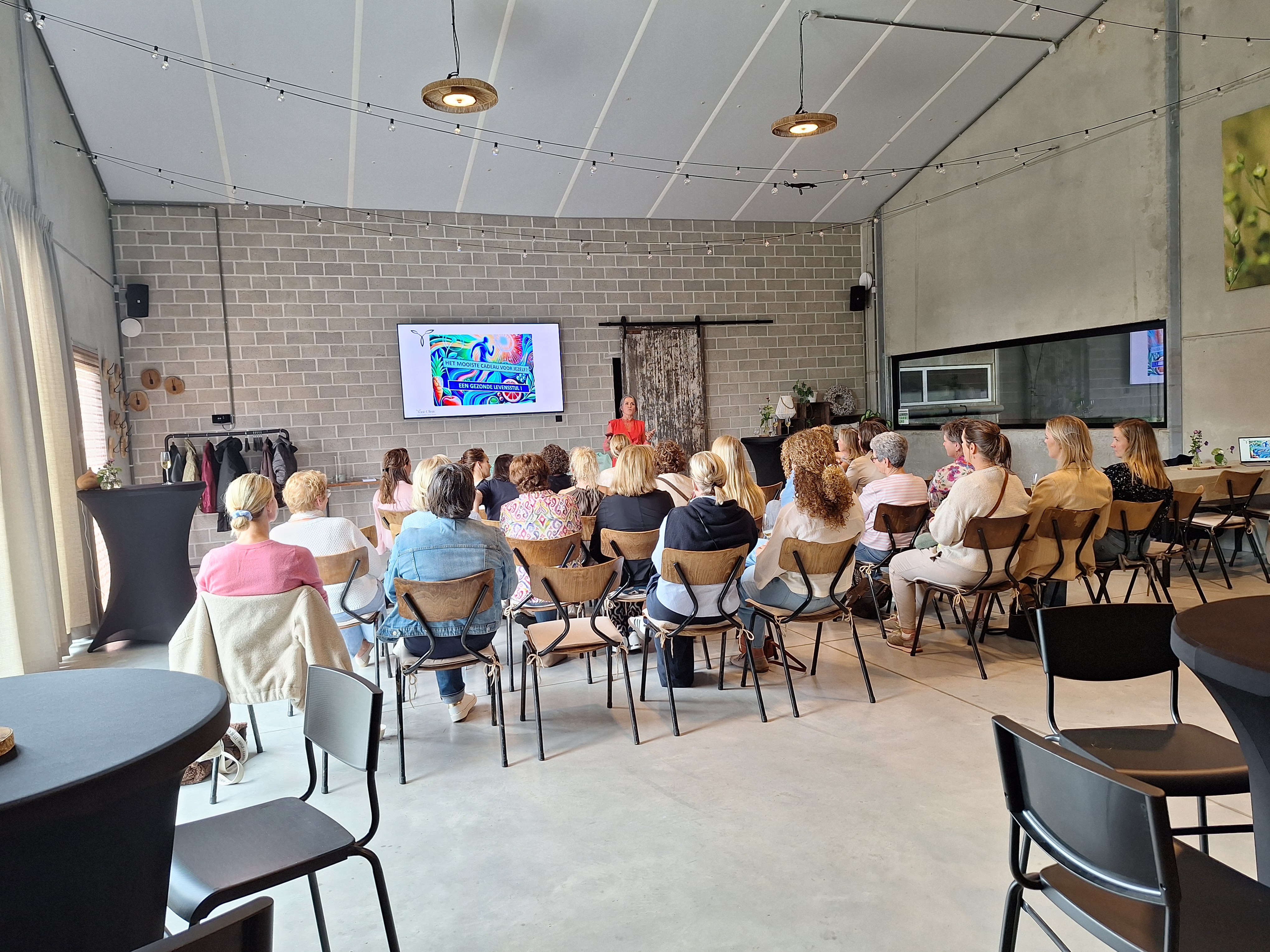 Presentatie in de hoevezaal
